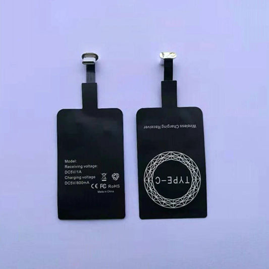 Wireless Charging Receiver Type C Fast Wire Less Charger Self Adhesive Sticker Charging Receiver for Mobile Phone Android Device