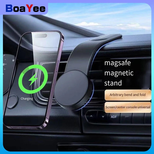 15W Car Wireless Charger Fast Magnetic Charger 360° Adjustable Mobile Phone Holder Suitable for Car Phone Holder