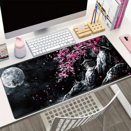 Cherry blossoms Mouse pad large Mousepad 400X900 PC Computer Keyboard XXL Desk mat offices interior accessories Japanese style