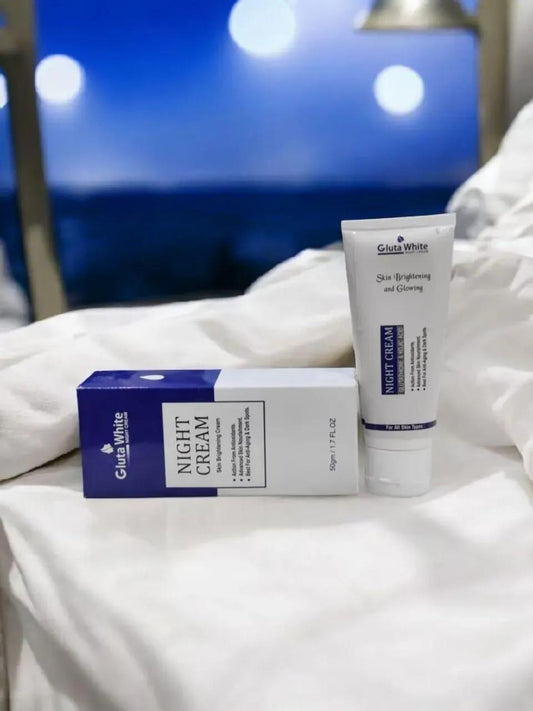 Gluta White Night Cream 50gm All Skin Types Brightening