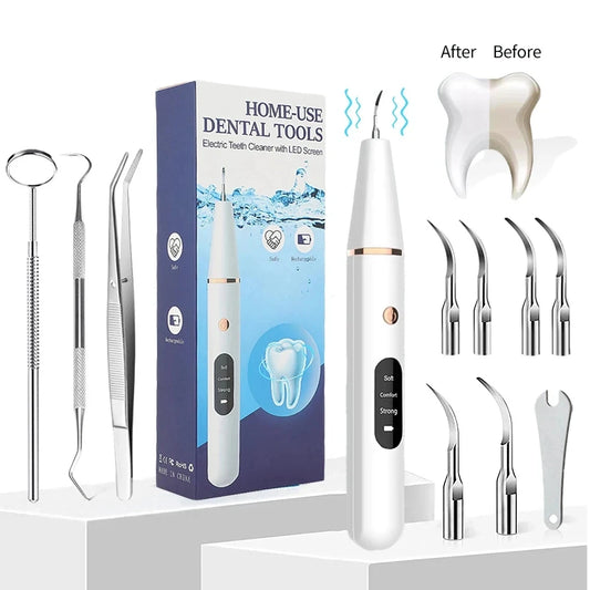 Ultrasonic Dental Scaler Cleaning Tartar Dental Whitening Calculus Devices Eliminator Remover Ultra Electic Sonic Tooth Cleaner